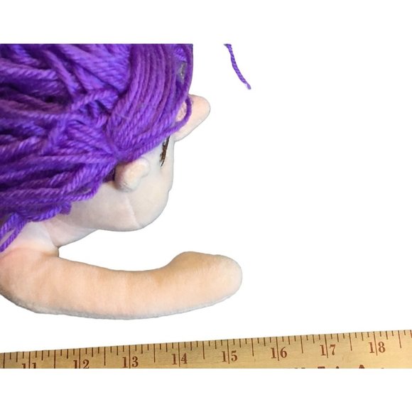 Fun Stuff Inc. Purple Hair Glitter Scales Tail Mermaid Doll Plush Toy 15.5" - Picture 8 of 9